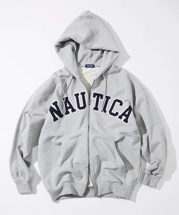 [해외] NAUTICA 노티카 아치 로고 후드집업